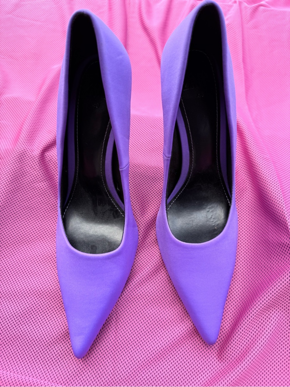 Zara Purple Pointed-Toe Women's Heels